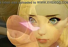 Android 18 intensely uses a dildo on her pussy in this bold animation.