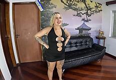 Gabriela Aguiar Parties With Latina Friends Before Getting Wet Shaved Pussy Banged At Brazilian Bath