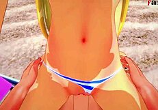 Marie Rose says, 'Fuck me in this bikini on the beach!'
