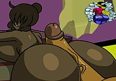 ऐनिमे हेंटाई बड़ा गंद टेस करता है मॉन्स्टर लंड