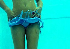 emily ross strips nude underwater for you