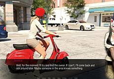 Long legs on old dude's crotch