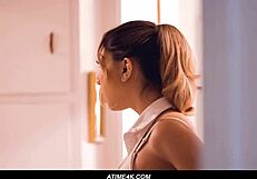 Let's Be Quiet While Fingering Hairy Brunette Pussy in Socks