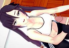 Mona in Sport Outfit Plays with Big Cock in Uncensored Hentai