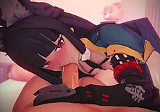 Hoshimi Miyabi's Sugardust Service With Monster Cock In Anime