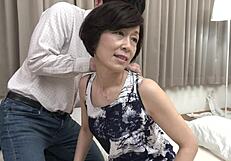 Virgin boy’s first raw experience with mature Japanese wife Miyako Hori