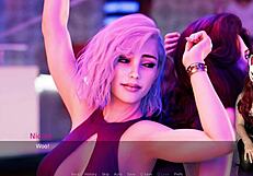 Ms Denvers Dances in Nightclub with Brunette Anime Character