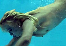 emily ross strips nude underwater for you