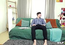 67 yo big boob granny bangs neighbor boy, wow