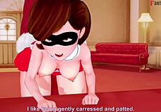 Elastigirl Bangs Wrong Santa in Full Incredibles Fantasy Movie