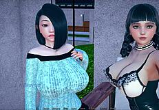 Polyturnon 4: Curvy Big-Titted 3D Cartoon Babe in Sexy Game Action