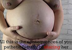 Big Boobed 9-Month Pregnant Wife Inspires Cuckold Fantasies