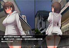 Shy girl tries taking off skirt while wandering dark alley