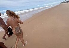 Hey, I threw an orgy at the nudist beach with hot friends!