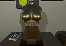 Trapped in a room with a lustful 3D cartoon doll, riding and sucking feels unreal