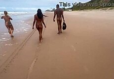 Hey, I threw an orgy at the nudist beach with hot friends!