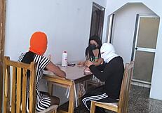 my best friend bet on a game of 31 and ended up losing her dignity poor whore now she has to fuck the winner