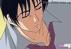 horny secretary in uncensored hentai with big tits and ass