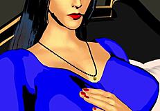 देवर ने भाभी को 3D कार्टून में डॉगीस्टाइल में जमकर चोदा