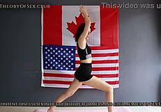 Day 10: Naked yoga workout for perfect sex theory at club