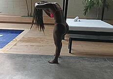 Hey, spent a pool day with my curvy neighbor, and her ass is unreal!