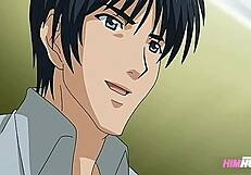 horny secretary in uncensored hentai with big tits and ass