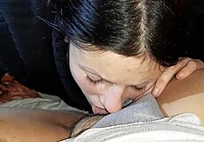 My shy girlfriend licks for the first time reaction