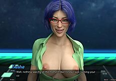 stranded in space, craving huge blowjob