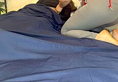 nurse begs for cum in her huge ass while bent over