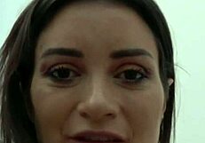 Deep throat in pov of a horny italian who wants to swallow cum