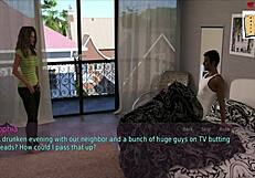 a wife and stepmother share family moments