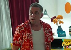 Fake hostel - summoning sex goddess hayley vernon in red for halloween orgasms