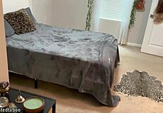 stepmom slips into cum-soaked panties after stepsis made me finish on them