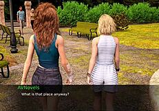 Nursing pleasure walk with two hot teens!