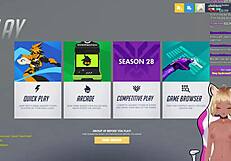 Vtuber Lewdneko Plays Overwatch And Gets Spanked Hard Part 2