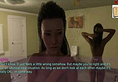 a wife and stepmother share family moments