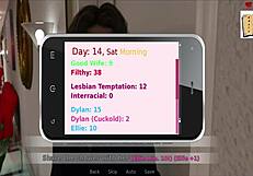 a wife and stepmother share family moments