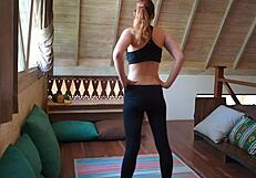 my half sister’s ripped yoga pants caught my eye