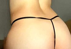 Wow! Close-Up of Teen Trying on Panties in Gym Cosplay!