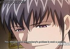 hentai dude ruthlessly dominates classmates with anal and titty action