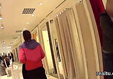 Attractive czech teen seduced in shopping centre and shagged in pov?