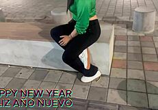 Happy new year - fucking a cheating wife in doggystyle with new ass