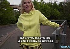 public agent nails stunning blonde euro babe with deep thrusts.