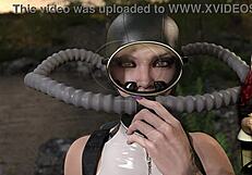 shadows 22 - mermaid gives blowjob to big cock.