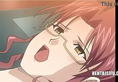 hentai dude ruthlessly dominates classmates with anal and titty action