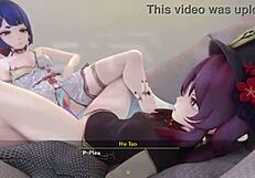 hu tao, are you into lesbian hentai action like this?