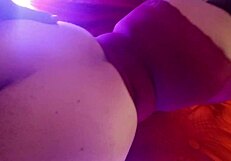 a curvy colombian hotwife gets double creampied, cum dripping from mouth to big tits.