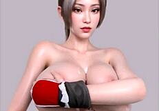 fatal fury mai shiranui cosplay titjob in uncensored hentai