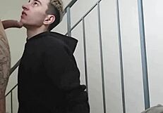 I Caught a Guy Jerking Off and Joined for a Blowjob