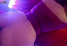 a curvy colombian hotwife gets double creampied, cum dripping from mouth to big tits.